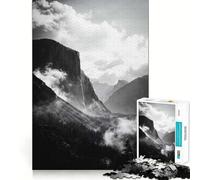 Rompecabezas de 1000 Piezas de la Cascada del Valle de Yosemite Juego Mental Divertido con Piezas de Ajuste preciso Actividad Relajante para Grupos en Interiores (38x26cm)