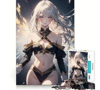 Rompecabezas de 1000 Piezas de la Chica Anime Athena,Juguete Que desafía la Mente,Troquelado de Alta precisión,Divertido desafío para el Tiempo de Espera (38x52cm)