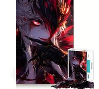 Rompecabezas de 1000 Piezas de la Chica del águila Estilo Anime para Adolescentes Mejora la Memoria, diversión Relajante, Bordes precisos, Regalo Original 50x75cm