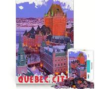 Rompecabezas de 1000 Piezas de la Ciudad de Quebec para Adultos, Juguete para ejercitar la Mente, Juego de Interior, Pieza de Arte de Corte preciso (50x75cm)