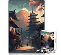 Rompecabezas de 1000 Piezas de la Ciudad del Sol Naciente para Adultos Juego Creativo de resolución de Problemas Idea de Regalo Memorable y conmovedora Tamaño 50x75cm