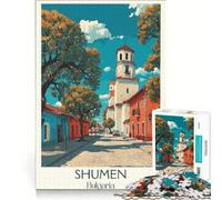Rompecabezas de 1000 Piezas de la Ciudad Monumental de Shumen, Juegos educativos, para Relajarse intelectualmente, Ideal para Decorar el Escritorio 38x26cm