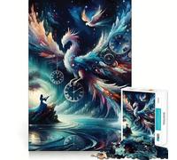 Rompecabezas de 1000 Piezas de la constelación del Fénix para Adolescentes Ideal para estimular la Memoria, entretenerse en casa o armar una Imagen Un Regalo Encantador (38x26cm)