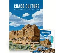 Rompecabezas de 1000 Piezas de la Cultura Chaco,Parque Histórico Nacional,Arte de Corte Exacto,Lógica,Pensamiento,Juego,Tiempo de Juego Tranquilo,Actividad de cumpleaños (50x75cm)
