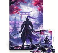 Rompecabezas de 1000 Piezas de la Cultura samurái Japonesa para Adolescentes, Juguete de lógica Fuerte, Momento de Tranquilidad, Borde Transparente, Regalo Creativo (38x26cm)