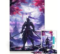 Rompecabezas de 1000 Piezas de la Cultura samurái Japonesa para Adolescentes, Juguete Intelectual para Relajarse mentalmente, Corte de Calidad, Regalo navideño (38x52cm)