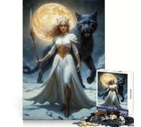 Rompecabezas de 1000 Piezas de la Diosa Freya del Norte para Adolescentes Rompecabezas con Efecto de Memoria, luz Relajante, Imagen para armar (38x52cm)