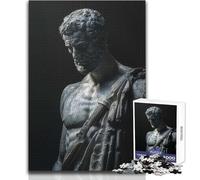 Rompecabezas de 1000 Piezas de la Estatua de Hércules estoico, un pasatiempo Tranquilo y satisfactorio, Juguete de Corte de precisión Entrelazado, tamaño 38x52cm