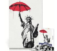 Rompecabezas de 1000 Piezas de la Estatua de la Libertad para Adultos Juguete para Pensar, calmar, Relajarse, Arte de Pared con Corte Limpio 50x75cm