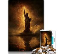 Rompecabezas de 1000 Piezas de la Estatua de la Libertad para Adultos y Adolescentes Juguete Educativo antiestrés Ideal para Toda la Familia (75x50cm)