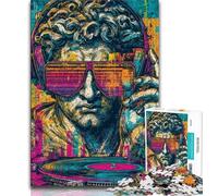 Rompecabezas de 1000 Piezas de la Estatua del David de Miguel Ángel,de Estilo Pop Art,para Adolescentes Ayuda a ejercitar el Cerebro Juguetes adictivos para Cultivar la Paciencia Una Obra de Arte de