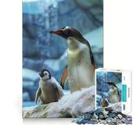 Rompecabezas de 1000 Piezas de la Familia de Animales Juego para ejercitar la Mente Artesanía de Corte experta Un pasatiempo Fascinante para los Momentos de Ocio (38x26cm)