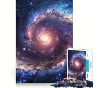Rompecabezas de 1000 Piezas de la Galaxia de Andrómeda Juego de Ejercicios mentales Encaje Huecos Desafío Interactivo para el Cerebro en casa (38x26cm)