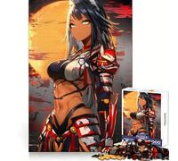 Rompecabezas de 1000 Piezas de la guerrera loba de Anime para Adultos, Entrenamiento cognitivo, patrón de conexión Limpia, decoración de habitación (38x52cm)