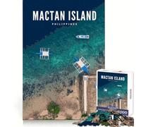Rompecabezas de 1000 Piezas de la Isla de Mactán,Filipinas Un desafío Mental Recreación Tranquila Ajuste Perfecto Regalo Ideal (38x52cm)