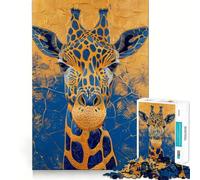 Rompecabezas de 1000 Piezas de la Jirafa Real para Adolescentes Juguete Intelectual para Relajarse mentalmente Corte de Calidad Regalo Ideal para Las Fiestas (38x52cm)