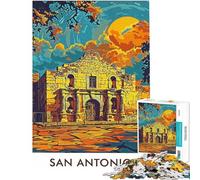 Rompecabezas de 1000 Piezas de la Misión de San Antonio para Adolescentes Actividades Familiares Divertidas en casa Juguetes educativos 38x26cm