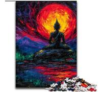 Rompecabezas de 1000 Piezas de la misteriosa Estatua de Buda para Adultos y Adolescentes Interacción Entre Padres e Hijos para Reducir el estrés (26x38cm)
