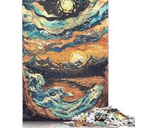 Rompecabezas de 1000 Piezas de la Naturaleza con Leyenda Pintura, Ideal para Adultos y Adolescentes. Rompecabezas de Madera para Explorar la Creatividad y la resolución de Problemas (75 x 50 cm).