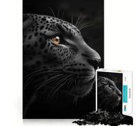 Rompecabezas de 1000 Piezas de la Pantera Negra con articulaciones precisas en Primer Plano Diversión,Juego para ejercitar la Mente,Juego para Momentos de Paz,decoración navideña 38x52cm