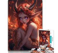 Rompecabezas de 1000 Piezas de la pequeña dragona del Diablo para Adultos y Adolescentes, 1000 Piezas, Juego Familiar, Regalo de cumpleaños Desafío, Alta dificultad, 50x75cm