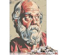 Rompecabezas de 1000 Piezas de la Pintura de Sócrates, Rompecabezas de dificultad Alta, Juego Educativo, Juguete, (75 x 50 cm)