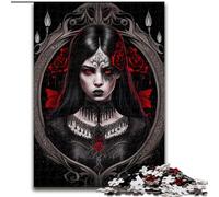 Rompecabezas de 1000 Piezas de la Princesa de Las Tinieblas, cartón, Ideal para Oficina, Dormitorio, Sala de Estar, tamaño 26x38cm