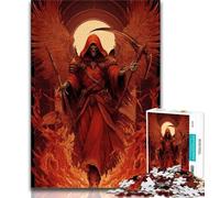 Rompecabezas de 1000 Piezas de la Segadora de la Luna de Sangre para Adultos Ideal para la interacción Entre Padres e Hijos y para Reducir el estrés (50x75cm)