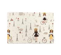 Rompecabezas de 1000 piezas de la Torre Eiffel de WHJSHOP París, con impresión de bicicleta, rompecabezas de madera de calidad para adultos y niños, rompecabezas divertidos para aliviar el estrés