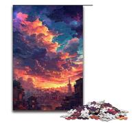 Rompecabezas de 1000 Piezas de la Torre Eiffel en París Regalo para Adultos Lista de Deseos navideña con Papá Noel para Adolescentes a Partir de 14 años 75x50cm