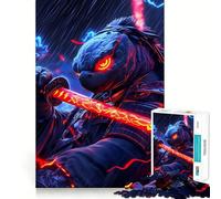 Rompecabezas de 1000 Piezas de la Tortuga Guerrera Samurái para Adultos y Adolescentes Recuerda armarlo Lentamente Disfruta de un Corte preciso Arte Coleccionable (38x26cm)