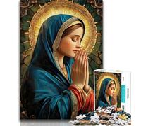 Rompecabezas de 1000 Piezas de la Virgen María para Adultos Ayuda a ejercitar el Cerebro Juguetes adictivos para Cultivar la Paciencia Una Obra de Arte 75x50cm