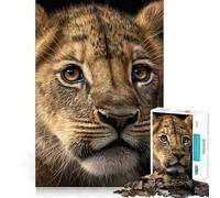Rompecabezas de 1000 Piezas de Leones bebés Diversión precisa con articulaciones Juego cognitivo Diversión a Ritmo Lento Juego artístico para cumpleaños (38x52cm)
