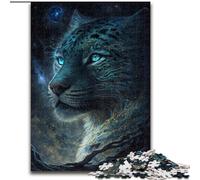 Rompecabezas de 1000 Piezas de Leopardo mágico de Madera, Actividad Divertida para el hogar, 50x75cm, decoración DIY, desafía el Cerebro
