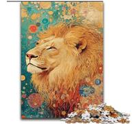 Rompecabezas de 1000 Piezas de Lion Art, Juguete Educativo Intelectual descompresor, Juego Educativo para cumpleaños y Navidad (50x75cm)