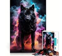 Rompecabezas de 1000 Piezas de Lobo y Hombre Lobo Juego de ingenio con Troquelado de Alta precisión Un pasatiempo Fascinante para los Momentos de Ocio (38x26cm)