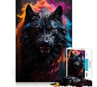 Rompecabezas de 1000 Piezas de Lobo y Hombre Lobo para Adolescentes Estimula la Mente Divertido Cierre Seguro Sin Piezas Sueltas Una Forma entretenida de Pasar el Tiempo Libre (38x26cm)