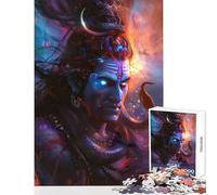 Rompecabezas de 1000 Piezas de Lord Shiva Juguete Educativo de fantasía Gran Regalo para Juegos Familiares Mejora el Amor Entre Parejas tamaño 38x52cm