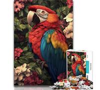Rompecabezas de 1000 Piezas de Loro de la Selva para Adolescentes Juguetes educativos interacción Entre Padres e Hijos 26x38cm
