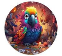 Rompecabezas de 1000 Piezas de Loro Rompecabezas Redondo de 1000 Piezas para Adultos Rompecabezas, Juego para Adultos, Actividad interactiva Familiar 1000 Piezas (67,5x67,5cm)