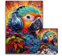 Rompecabezas de 1000 Piezas de Loros Coloridos, desafiante Rompecabezas, Actividad Familiar, decoración del hogar, Regalo navideño, 50x75cm/19,68x29,52 Pulgadas
