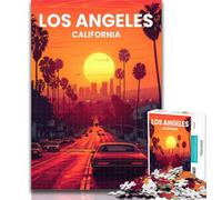 Rompecabezas de 1000 Piezas de Los Ángeles para Adultos, Toda la Familia a Partir de 14 años, 75x50cm