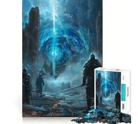 Rompecabezas de 1000 Piezas de los Caballeros Templarios para Adultos Rompecabezas de Memoria Disfrute del Montaje Lento de la Imagen Regalo Creativo 38x26cm