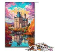 Rompecabezas de 1000 Piezas de los Castillos del Loira para Adultos Ideal para Parejas y Adolescentes a Partir de 14 años (38 x 26 cm)