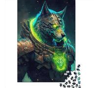 Rompecabezas de 1000 Piezas de los Lobos de los Marines Espaciales, 5 Piezas, Rompecabezas de Papel, Juguete de ensamblaje, Juego Interactivo Familiar, 1000 Piezas (38 x 26 cm)