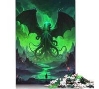 Rompecabezas de 1000 Piezas de los Mitos de Cthulhu para Adultos y Adolescentes. Rompecabezas sostenible de Papel | Juegos de 1000 Piezas (75 x 50 cm)