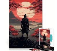 Rompecabezas de 1000 Piezas de Luchadores samuráis para Adolescentes Refuerza la Memoria Divertido y pacífico Borde de Calidad Regalo Ideal (38x26cm)