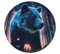 Rompecabezas de 1000 Piezas de Lumos Bears, Redondo, de Papel. Un desafío para Adolescentes, Ideal para una Noche de Juegos en Familia (67,5 x 67,5 cm).