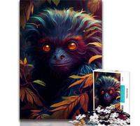 Rompecabezas de 1000 Piezas de Mad Space Monkey para Adultos y Adolescentes Ideal para aliviar el estrés Pasar el rato y divertirse Regalo Divertido de 26x38cm