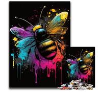 Rompecabezas de 1000 Piezas de Madera con diseño de Abejas para Adultos, Juego Interactivo Familiar, Apto para Mayores de 14 años, 50x75cm/19,68x29,52 Pulgadas.